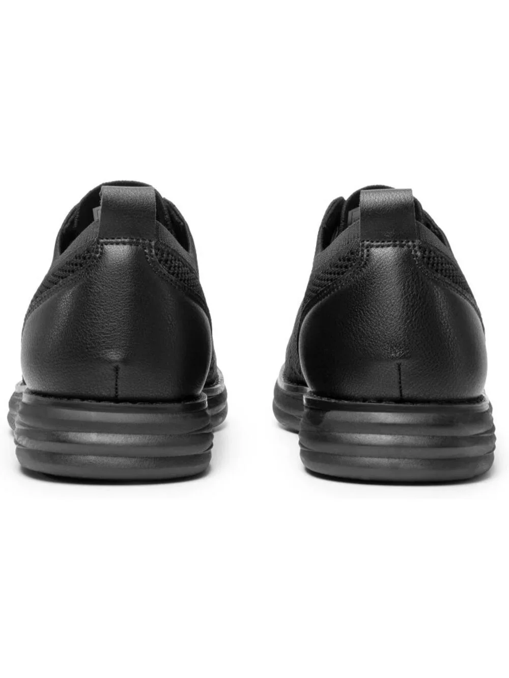 Bruno Marc Men's Black Rubber Lace up Lightweight Casual Walking Sneakers